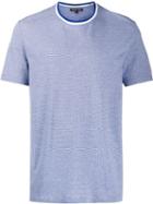 Michael Kors Striped Neck T-shirt - Blue