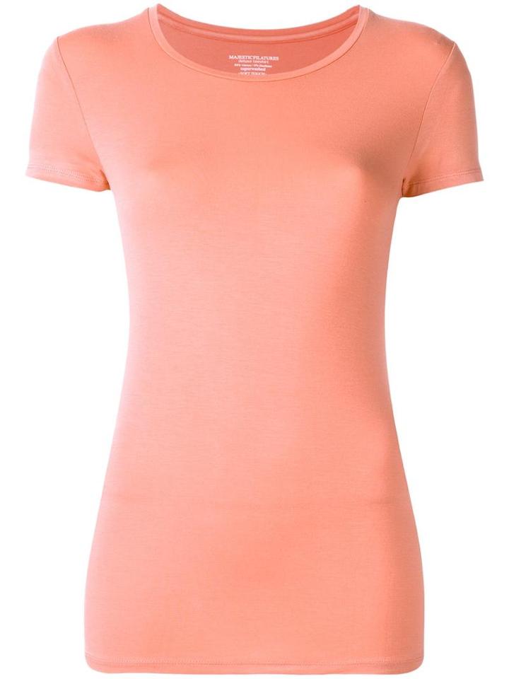 Majestic Filatures Round Neck T-shirt, Women's, Size: 3, Pink/purple, Spandex/elastane/viscose