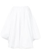 Jil Sander Gathered Midi Skirt - White