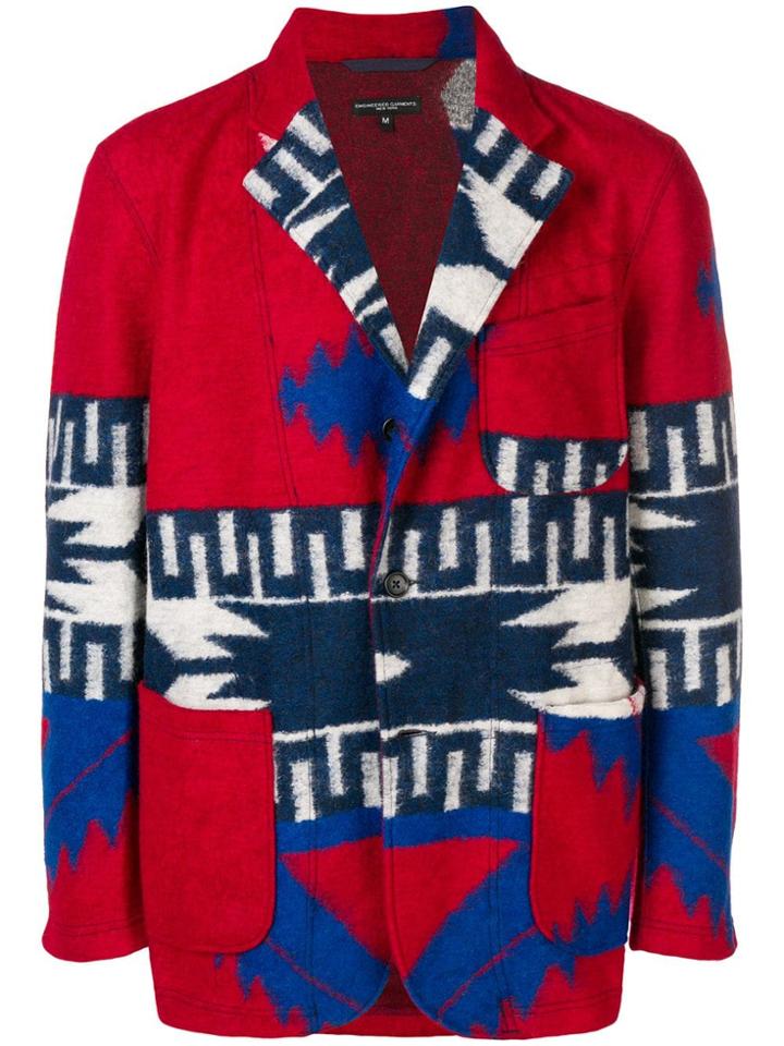 Engineered Garments Pattern Knitted Blazer