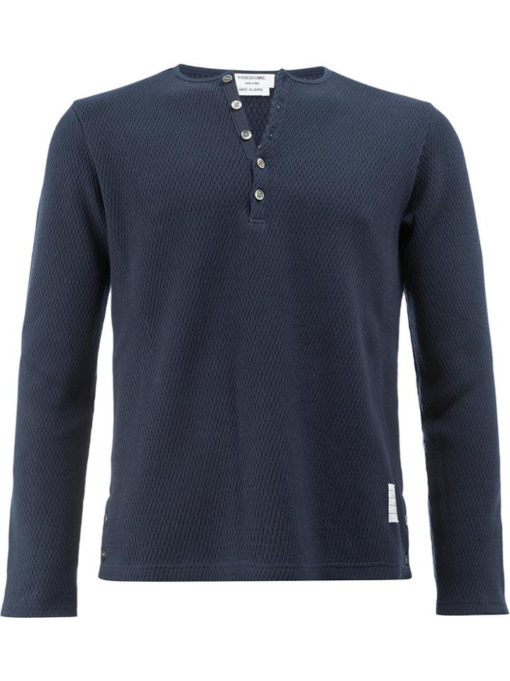 Thom Browne Buttoned Top - Blue