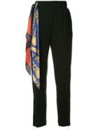 Maison Mihara Yasuhiro Scarf Detail Track Pants - Black