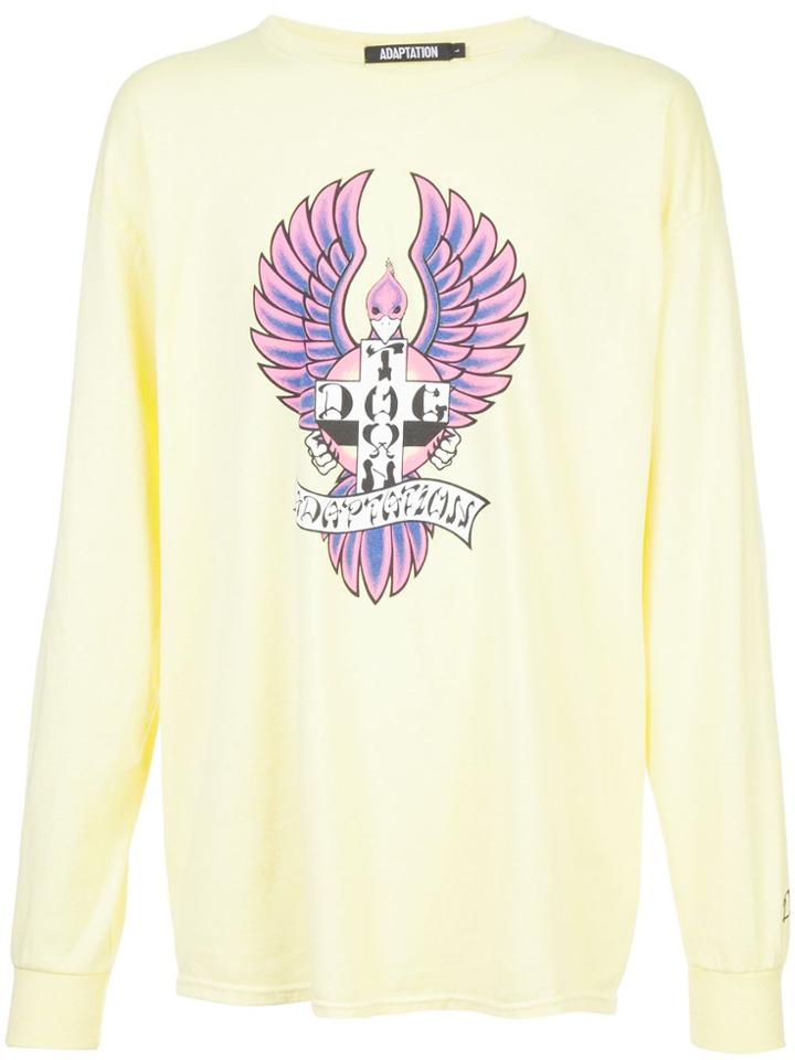 Adaptation The Birds Long Sleeve Vintage T-shirt - Yellow
