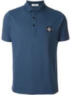 Stone Island Classic Polo Shirt, Men's, Size: Small, Blue, Cotton/spandex/elastane