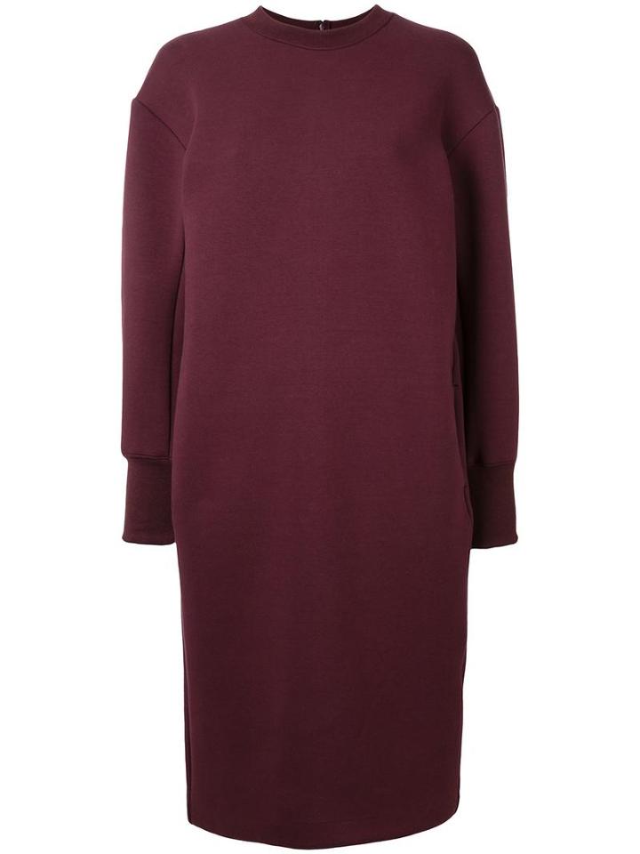 Le Ciel Bleu Sweatshirt Dress, Women's, Size: 36, Red, Polyester/nylon/cotton