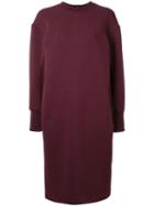 Le Ciel Bleu Sweatshirt Dress, Women's, Size: 36, Red, Polyester/nylon/cotton