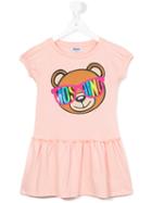 Moschino Kids Teddy Bear Dress, Girl's, Size: 6 Yrs, Pink/purple