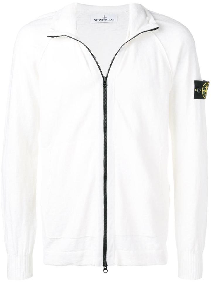 Stone Island Zipped Jacket - White