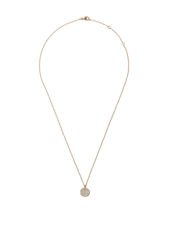 David Yurman 18kt Yellow Gold Cable Collectibles Petit Diamond Pavé