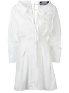 Jacquemus Pleat-front Shirt Dress, Women's, Size: 38, White, Cotton