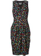 Boutique Moschino Animal Print V-neck Dress
