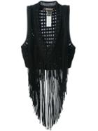 Roberto Cavalli Fringed Crop Top