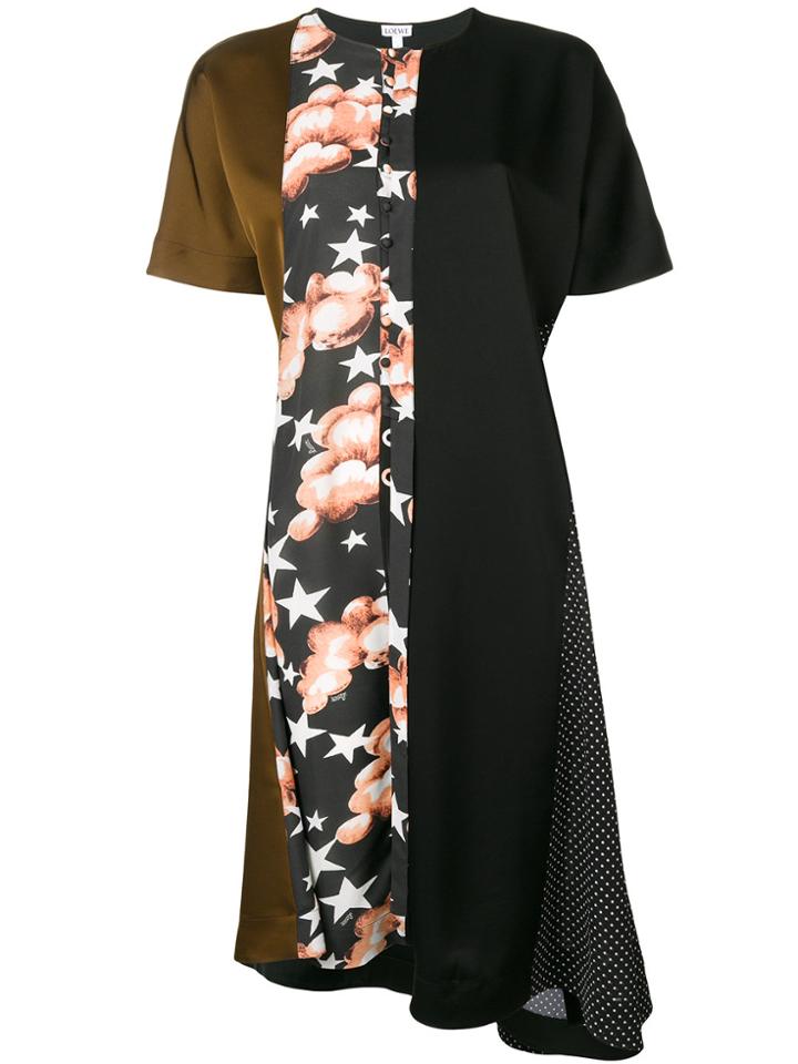 Loewe Print Shift Dress - Black