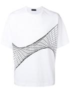 Diesel Black Gold - Net Print T-shirt - Men - Cotton - L, White, Cotton