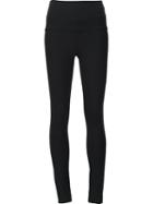 Veronica Beard Stitch Detail Leggings, Women's, Size: 4, Black, Viscose/nylon/spandex/elastane