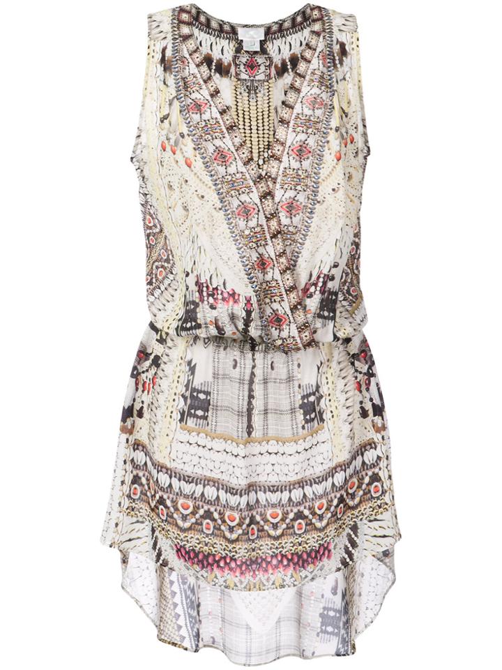 Camilla Multi-print Fitted Dress - Multicolour