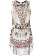 Camilla Multi-print Fitted Dress - Multicolour