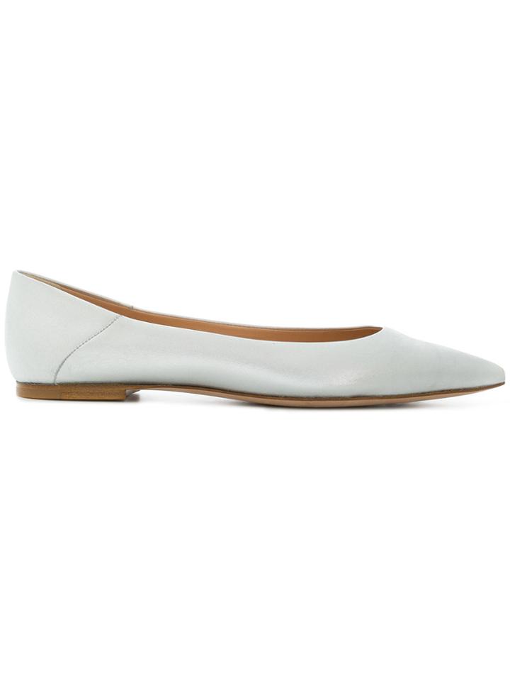 Unützer Pointed Metallic Ballerinas
