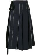 Sara Lanzi Pleated Pareo Skirt - Blue