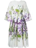 Bambah - Iris Tea Dress - Women - Silk - 14, White, Silk