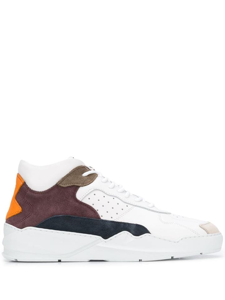 Filling Pieces Colour-block Patch Sneakers - White
