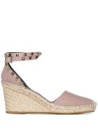 Valentino Valentino Garavani Rockstud Wedge Sandals - Neutrals