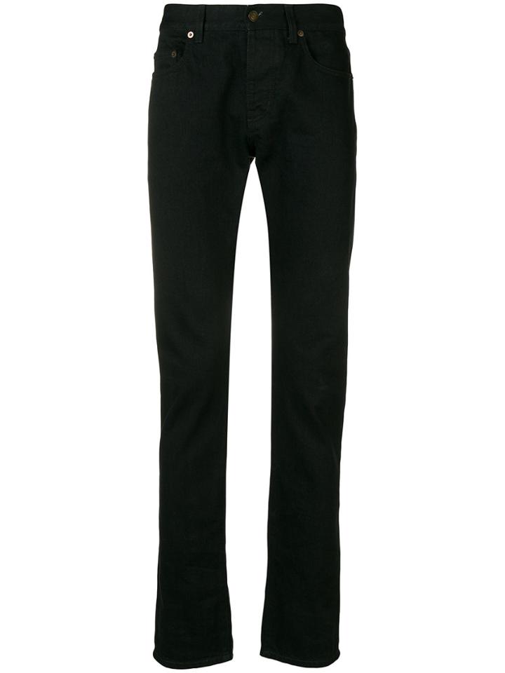 Saint Laurent Slim-fit Denim Jeans - Black