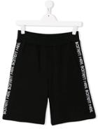 Neil Barrett Kids Logo Sweat Shorts - Black