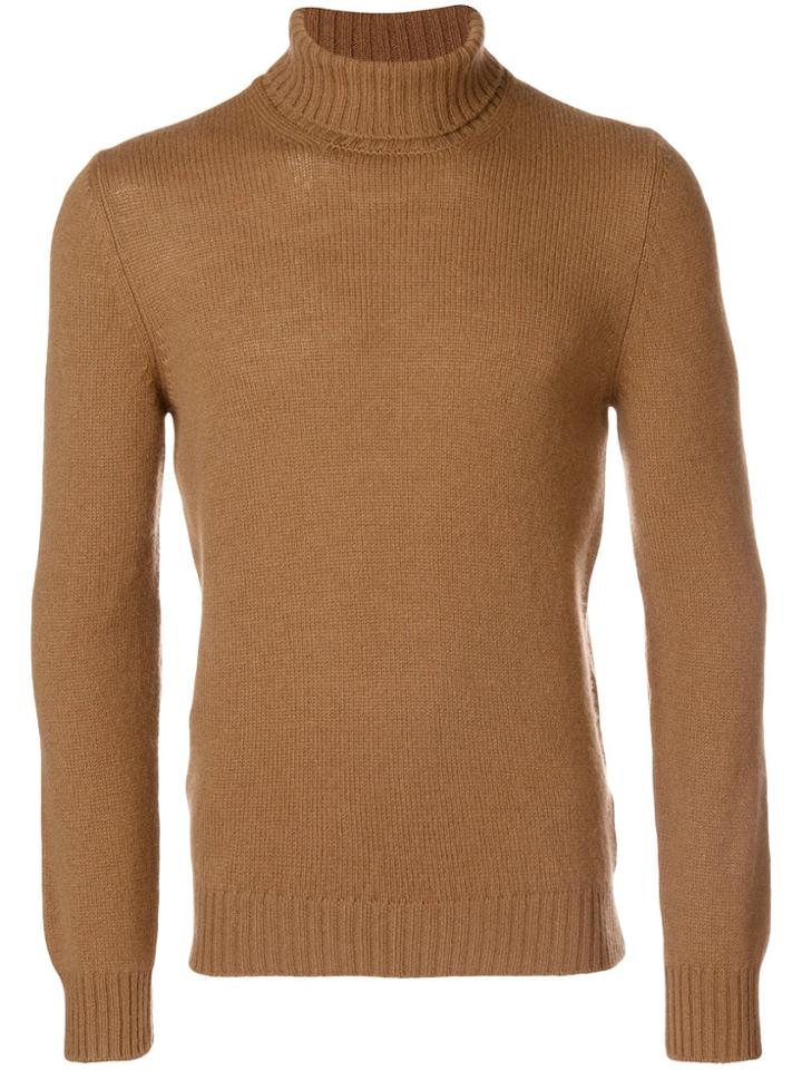 La Fileria For D'aniello Turtle Neck Jumper - Brown