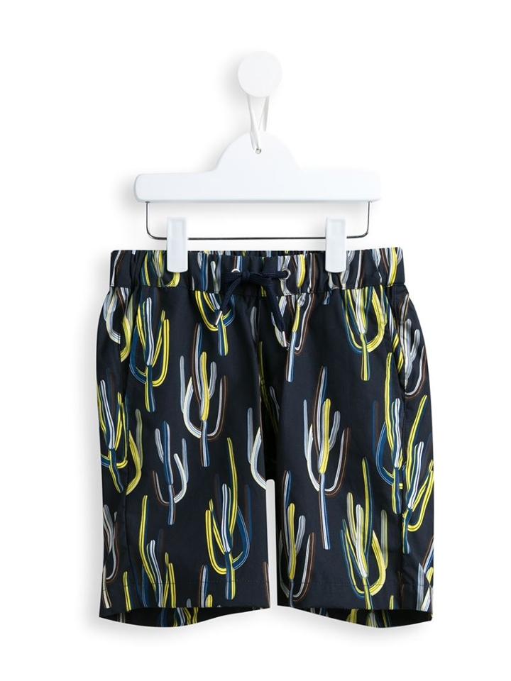 Msgm Kids Cactus Print Shorts