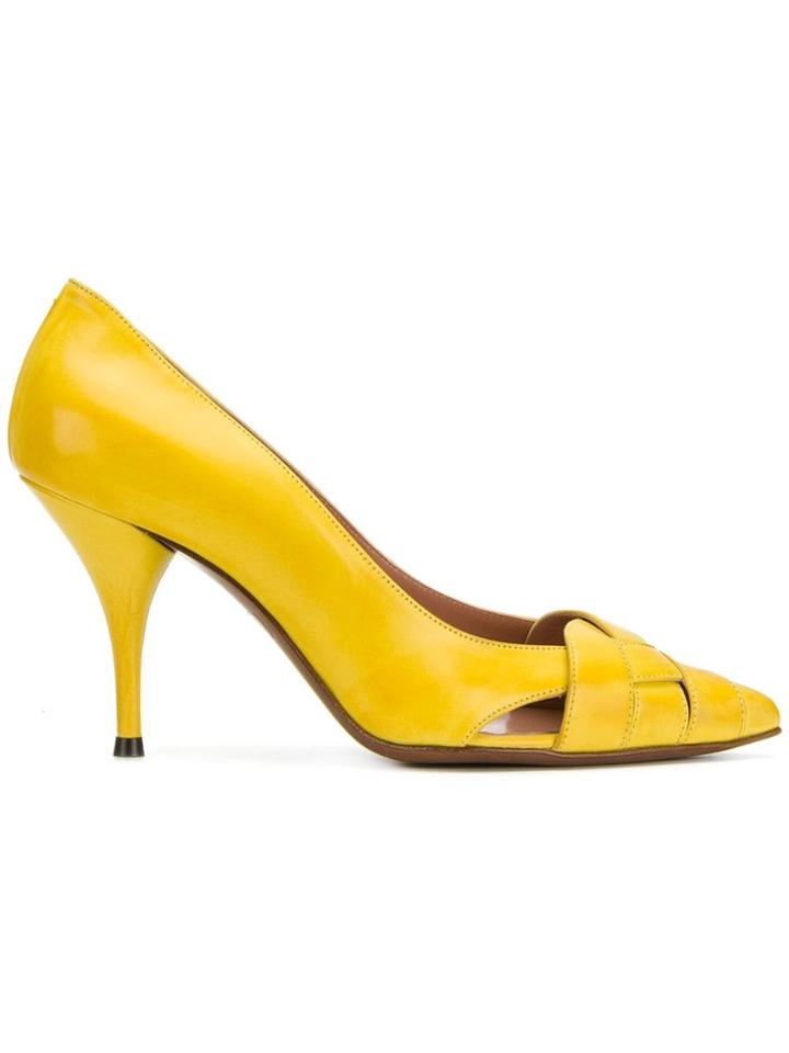 L'autre Chose Pointed Toe Pumps - Yellow