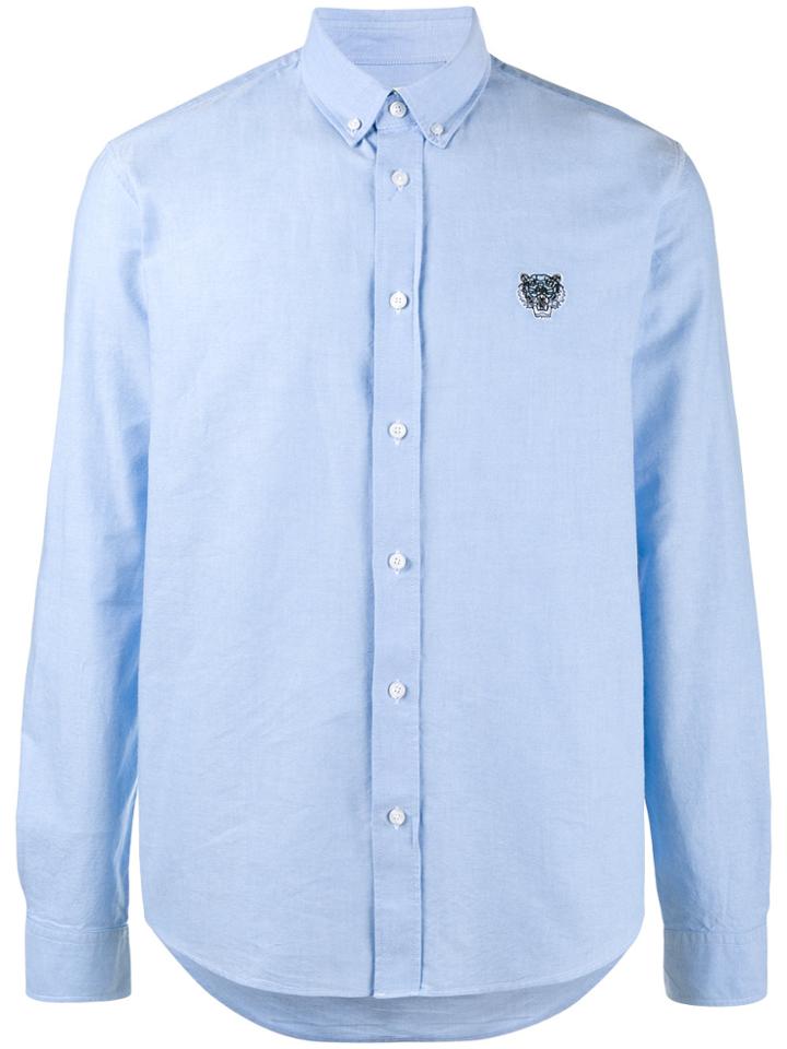 Kenzo Tiger Plaque Shirt - Blue