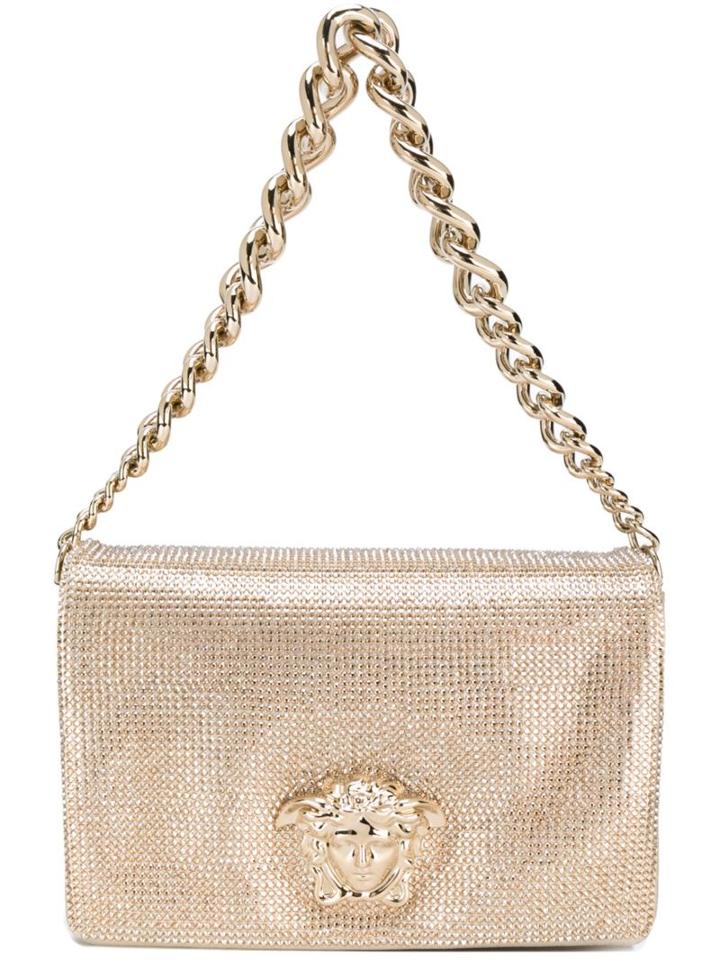 Versace Medusa Shoulder Bag, Women's, Grey