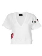 Andrea Bogosian Embroidered T-shirt - White