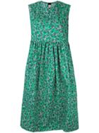 Marni Sleeveless Floral Print Dress - Green