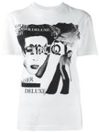Mcq Alexander Mcqueen Band Print T-shirt, Women's, Size: Xs, White, Cotton/polyester