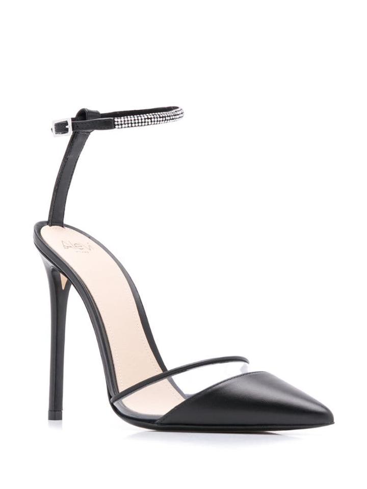 Alevì Alice Ankle Strap Pumps - Black