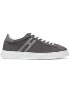 Hogan Logo Stitched Sneakers - Grey