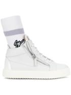 Giuseppe Zanotti Design Logo Sock Sneakers - White