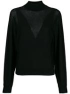 Alberta Ferretti Cable Knit Jumper - Black