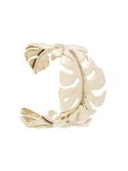 Salvatore Ferragamo Palm Leaf Cuff Bracelet, Women's, Metallic