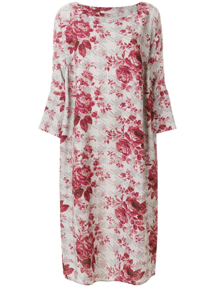 Ermanno Gallamini Printed Kaftan Dress - Neutrals