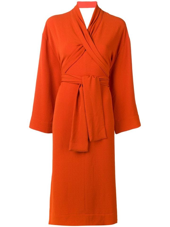 Henrik Vibskov Wrap Dress - Orange