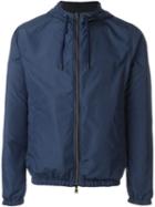 Herno Perforated Windbreaker Jacket, Men's, Size: 50, Blue, Polyester/polyamide