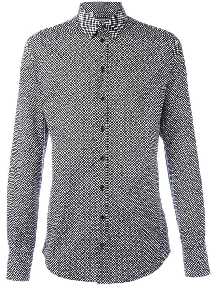 Dolce & Gabbana Dot Print Shirt - Black
