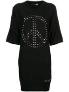 Love Moschino Knitted Embellished Sweater Dress - Black