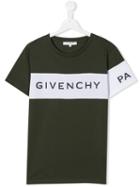 Givenchy Kids Teen Logo Print T-shirt - Green