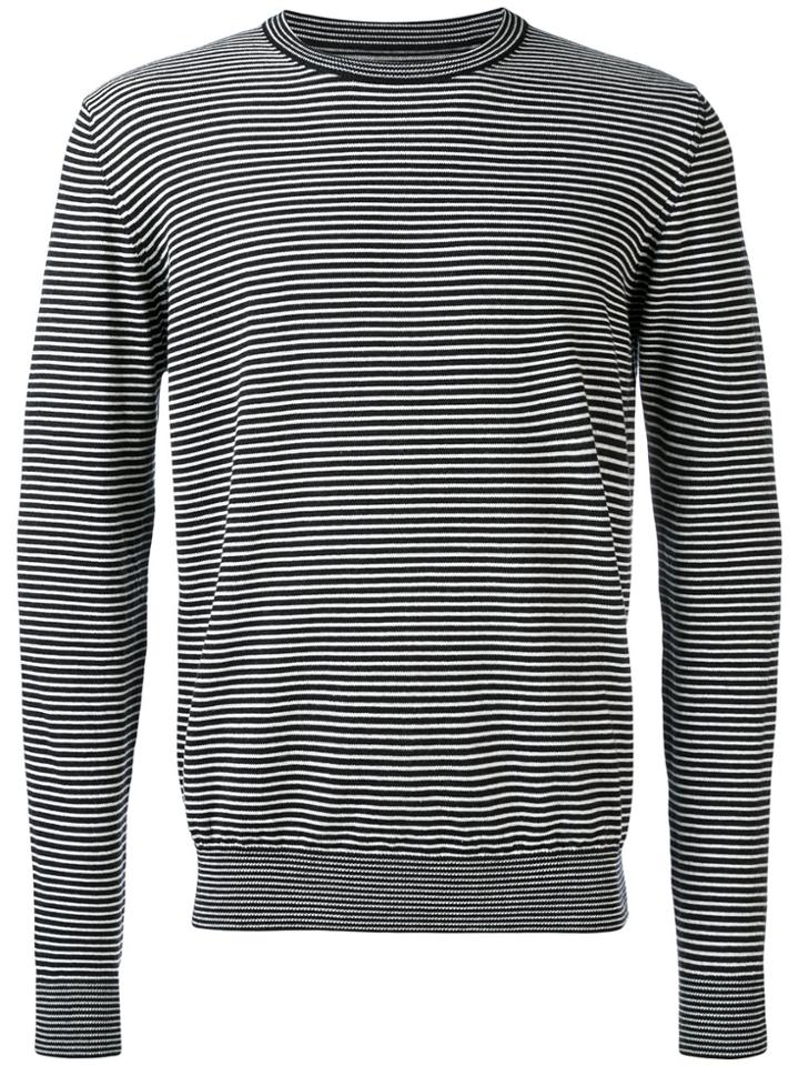 Maison Margiela Striped Elbow Patch Jumper - Unavailable