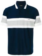 Z Zegna Colour-block Polo Top - Blue