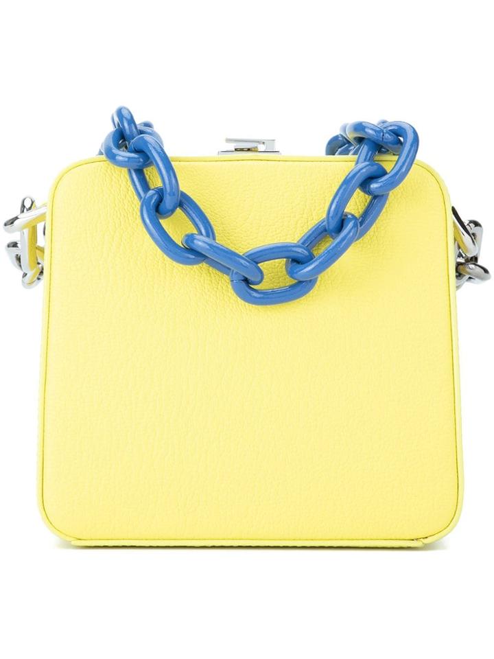 The Volon Cube Chain Bag - Yellow